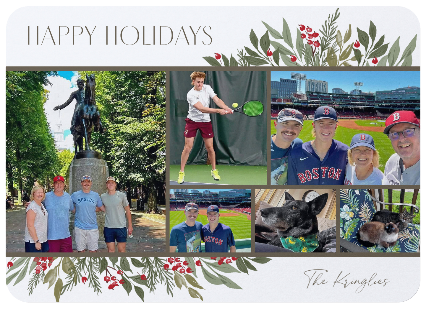 Holiday card collage